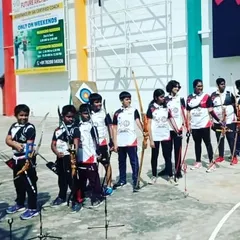 Lined up and ready to go at our Inter Academy competition. You can feel the focus and excitement in the air when our archers take the field.