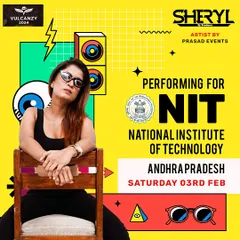 Campus gigs have a unique energy. Here's the poster for my performance at the National Institute of Technology (NIT), Andhra Pradesh. I love playing for student crowds and bringing the party to college fests.