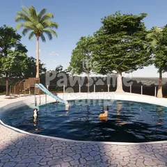Our pool design includes a slide and a gentle slope, making it fun and accessible for dogs of all swimming abilities.