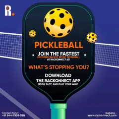 What's stopping you from trying the fastest-growing racket sport? Our Pickleball courts are open for booking. Just download the Rackonnect app, book a slot, and play your way.