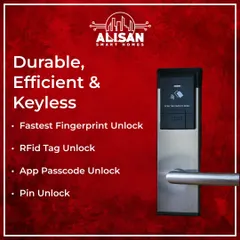 We believe in giving you choices. Our smart locks offer multiple ways to unlock your door, ensuring you are never locked out. Use the fastest fingerprint unlock, an RFID tag, a passcode from our mobile app, or a traditional PIN code.
