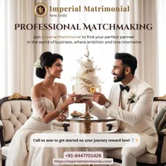 For the world of business where ambition and love intertwine, I offer professional matchmaking services. This image of a power couple celebrating represents the successful partnerships I build.