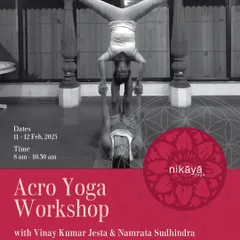 Come play and connect in my Acro Yoga workshop. This practice combines yoga, acrobatics, and healing arts to build trust and communication. It's a beginner friendly session where we focus on having fun and supporting each other, even if we wobble.