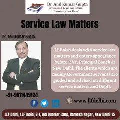 Our firm specializes in service law matters, providing expert guidance and representation for government servants before the Central Administrative Tribunal (CAT) in New Delhi.