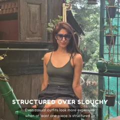 Structured over slouchy is a rule I live by. Even casual outfits look more expensive when at least one piece is structured, whether it's a boxy coat or tailored trousers. It shows intention and polish.