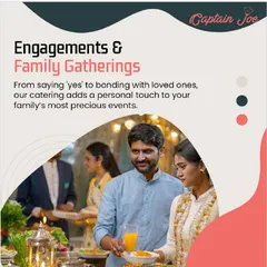 From the 'yes' at an engagement to a casual family gathering, my catering adds a personal and delicious touch. I work with you to create a menu that perfectly suits the mood and scale of your family's most precious events.
