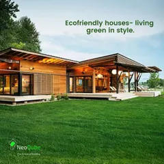 An eco-friendly house designed to blend with its surroundings. With a focus on natural ventilation, sustainable materials, and open spaces, we create homes that let you live green in style.