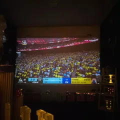 A wide shot of the stadium during an IPL match screening. You can feel the energy of the crowd, but from the comfort of our plush recliners.