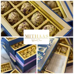 There is no better way to show love than with a box full of sweetness. These beautifully designed boxes are filled with my pistachio truffles, making for an elegant and traditional gift.