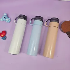This quirky 'Tall Flask 2.0' is a versatile travel companion. It keeps drinks hot or cold for hours, has a handy drinking cup as a lid, and can be engraved with a name or logo.