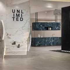This stunning 10,000 sq. ft. tile showroom in Mumbai showcases the endless possibilities of tiles on every surface. We designed this expansive space to prove that tiles can elevate everything from walls and floors to ceilings.