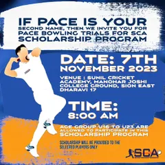 If pace is your second name, this is for you. Our announcement for the Pace Bowling Scholarship Program trials, where we search for the next generation of fast bowlers.