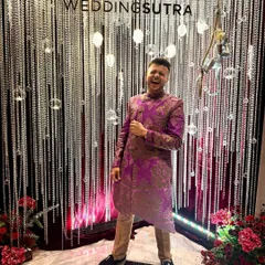 A happy moment at the WeddingSutra Influencer Awards. Being nominated among the best in the industry is a win in itself.