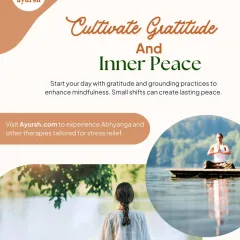 We guide you through grounding practices that help cultivate gratitude and inner peace. Our at-home therapies, like Abhyanga oil massage, are specifically designed to complement these practices for deep and lasting stress relief.