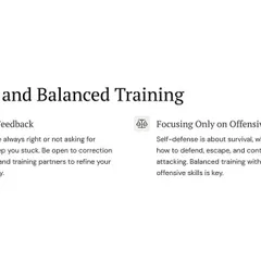 Assuming you are always right and focusing only on offense will get you hurt. You must constantly seek feedback to refine your skills and balance your training with both defensive and offensive techniques for true survival.