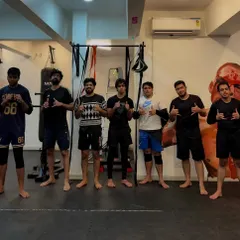 The grappling squad after a solid night of training. This is the core of our jiu-jitsu program, a group of dedicated individuals committed to the art.