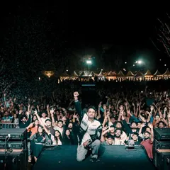 The view from the stage at IISC Bangalore for Pravega fest. The energy from thousands of students with confetti in the air is an incredible experience.