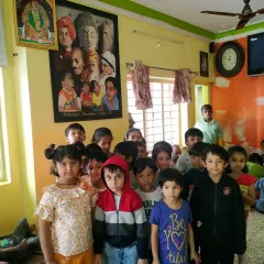 Our students visiting a home for special children. We believe in teaching empathy and the importance of giving back to the community.