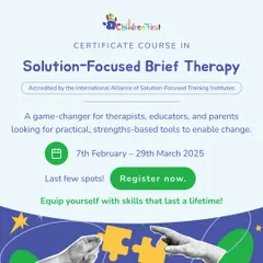 There are only a few spots left for our Certificate Course in Solution-Focused Brief Therapy. This IASTI-accredited program equips you with practical, strengths-based tools to enable positive change and is a game-changer for therapists, educators, and parents.