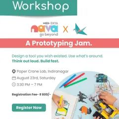 A Prototyping Jam for curious makers. This hands-on session challenges participants to design and build innovative tools to address real-world problems.