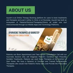 We are an online therapy booking platform that connects patients, doctors, and therapists under one roof. Through our mobile app, you can get an instant consultation and have a certified therapist visit your home for prescribed treatments.