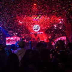 A snapshot of the 'Mondaze' rager at Happy Brew, Bangalore. Confetti blasts and a packed floor, all on a Monday night.
