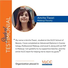 A testimonial from a student who completed multiple courses and is now part of my makeup faculty. Her journey is a perfect example of how I help turn passion into a profession.