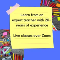 In my classes, your child will learn from an expert teacher with over 20 years of experience through live, interactive sessions on Zoom.