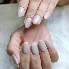 A perfect example of a classic nude manicure. This elegant, understated look is perfect for any occasion.