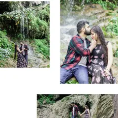 A collection of romantic shots at Patna Waterfall in Rishikesh. We use the natural beauty of the waterfall to create a breathtaking backdrop for your pre-wedding photos.