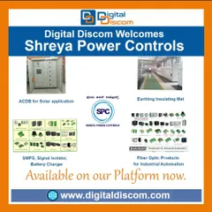Shreya Power Controls offers a wide array of products for industrial automation and solar applications. Their listings include ACDBs, earthing insulating mats, signal isolators, and fiber optic products.