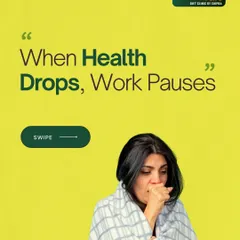 When your health drops, your work pauses. It's a simple truth we often ignore in our busy lives. Let's invest in our health as our most valuable asset.