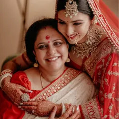A mother's love. This tender embrace between the bride and her mother is a perfect example of the precious, emotional moments we aim to capture on the wedding day.