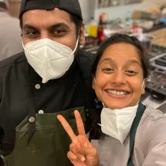 Another happy moment with Chef Shrey. We take the idea of our Gaia Family very seriously, and he is at the heart of it.