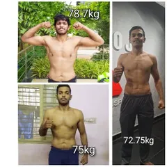 My own transformation, from 78.7kg to 72.75kg in two months for a competition. Martial arts is a complete fitness lifestyle.
