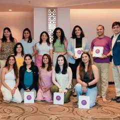 A group photo from the World Wellness Weekend event, celebrating a day of rejuvenation and self-care with fellow wellness enthusiasts.