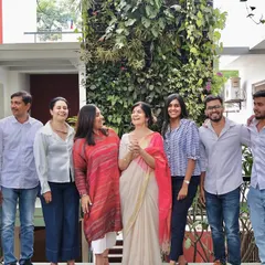 A candid moment with our team. We believe that a positive and supportive work culture is the foundation for creating great architecture.