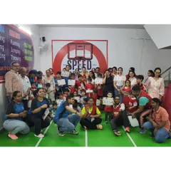 A proud group photo with all our participants and their certificates. This is what it looks like when a community comes together to support its young athletes.