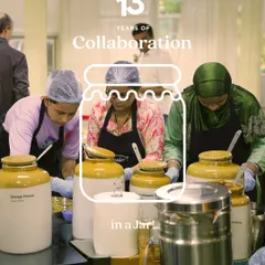 13 years of collaboration. Our team gathers to prep, pack, and perfect each batch together. This synergy is what makes the magic happen behind every jar.