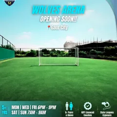 The Wolves Arena in Gaur City is opening soon. Get ready for a new den where we will forge the next generation of champions.