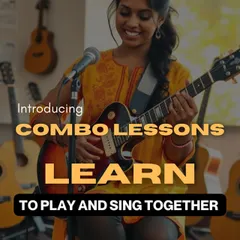 Want to be a singer-songwriter? Our combo lessons are designed to teach you how to play an instrument and sing at the same time. This popular program helps you become a complete, performance-ready musician.