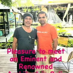 It was a pleasure to meet a renowned architect in Bali. Engaging with other experts in design and architecture helps me bridge the gap between traditional Vastu and contemporary building practices, leading to more integrated solutions for my clients.