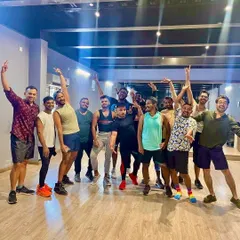A duplicate view of the happy team post-workshop. We aim for this level of positive energy and camaraderie in every corporate session we conduct.