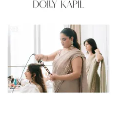 A behind-the-scenes glimpse of the bride getting ready for her engagement. This shot captures the anticipation and the process of transformation, adding a storytelling element to the gallery.