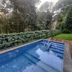 This is how we create natural privacy. For this private villa in Goa, we designed a beautiful green wall that screens the pool area from view. It's a simple, elegant, and living solution that is far more beautiful than a traditional fence.