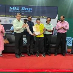 One of our champions receiving his award at the Sub-Junior State Selection tournament in Pune. We guide our players through every stage of their competitive journey.