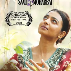 The official poster for 'Saali Mohabbat', where I did the hair and makeup for the incredible Radhika Apte. For this raw and powerful film, the look was minimal and natural to reflect the character's journey.