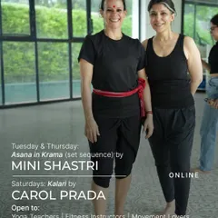 Announcing an online collaboration blending Asana in Krama with Kalari. These virtual workshops are open to all levels, from yoga teachers to movement lovers, with no prior experience needed.