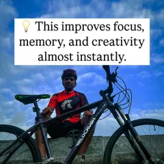 The result of this increased blood flow and hormone release is almost instant. You can experience improved focus, sharper memory, and a creative spark after just one ride.