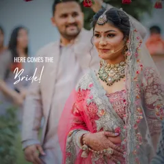 The bride's grand entrance, a moment filled with emotion and anticipation. I focus on capturing the genuine expressions and the beauty of the bridal lehenga and jewelry as she walks towards her new beginning.